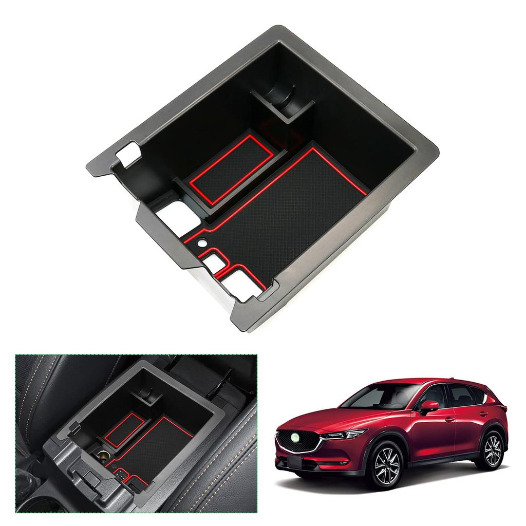 GAFAT Car Storage Box for Mazda KF Series Console Interior KF Center Console External Console Console Box with Coin Small Item CX-5 (2nd Generation,