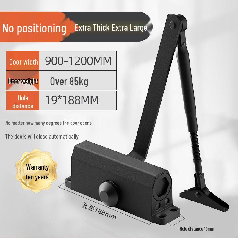 Hydraulic Silent Fire Door Closer - Push-Pull Main Door Buffer Unit