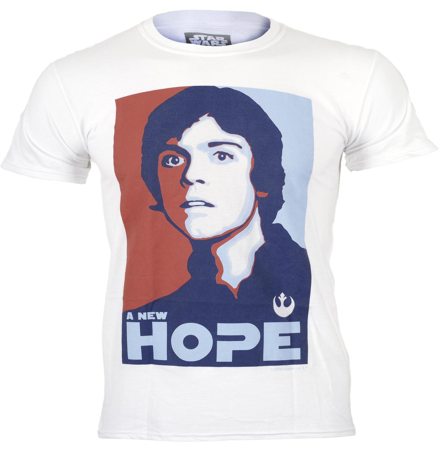 Star Wars Luke Skywalker T Shirt Halftone A New Hope Retro Sci Fi Official Small L