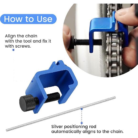 Chain Alignment Tool Suitable for Motorcycles and ATVs, Quick Accurate Alignment Tool