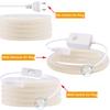 BMW 220V Dimmable COB LED Neon Strip Light Dimmer Switch Plug Kit Waterproof 288 LED Flex Tube Lamp Hight Bright Warm/Natural White