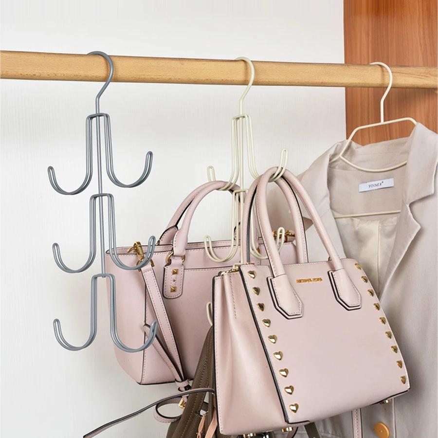 1PCS Rotatable Hanger Hat Tie Belt Bag Storage Hooks Hanger Multi-functional Multi-layer Wardrobe Bag Hangers Space Saving Hook