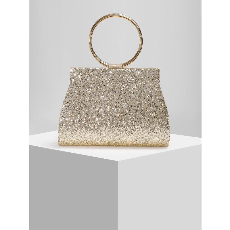 Новая блестящая вечерняя сумка-кольцо, ручная сумка, вечерняя сумка, свадебная сумка, банкетная сумка, ручная