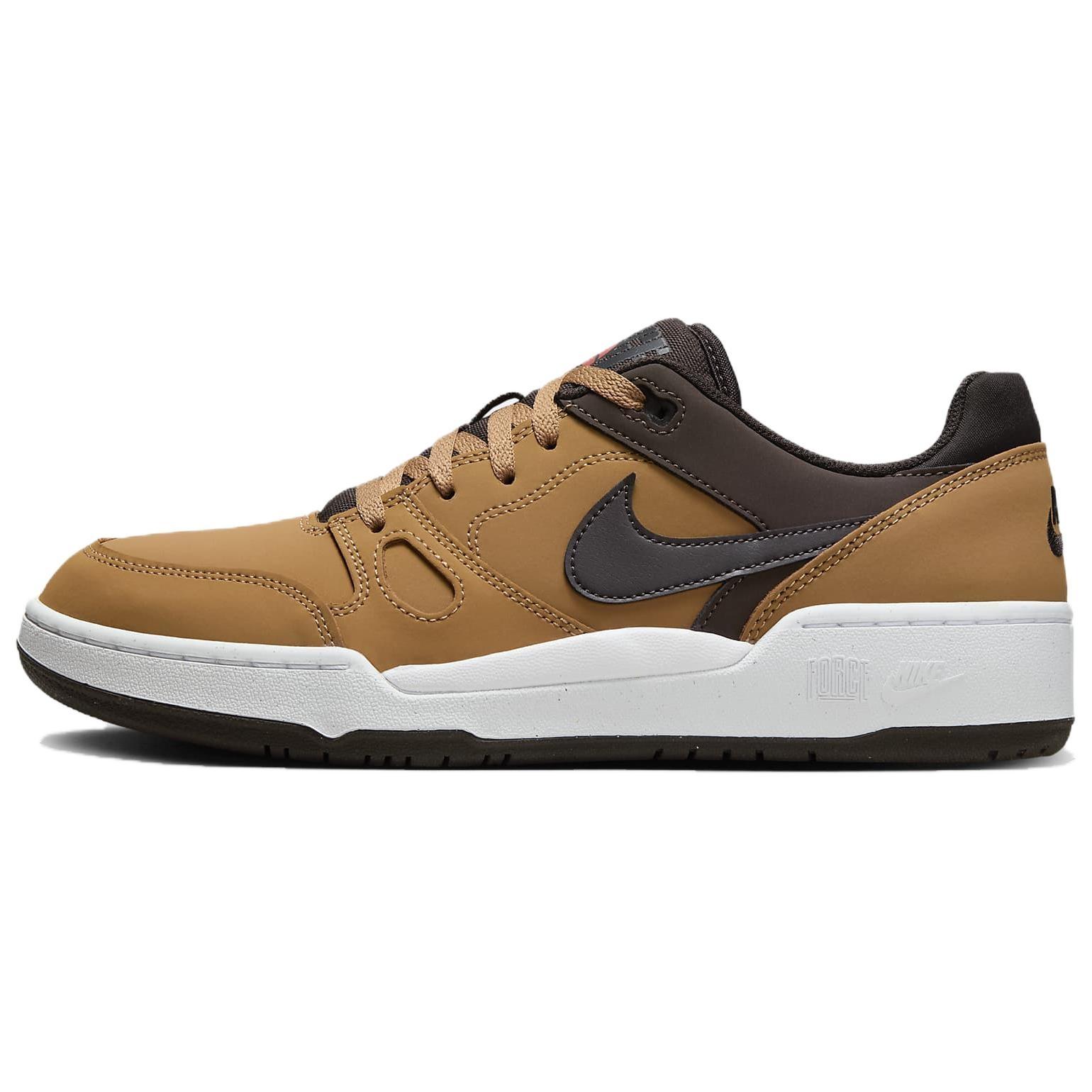 Nike Full Force Low Premium Flax Baroque Brown White Velvet Brown Men s HF7734-200 EU 44