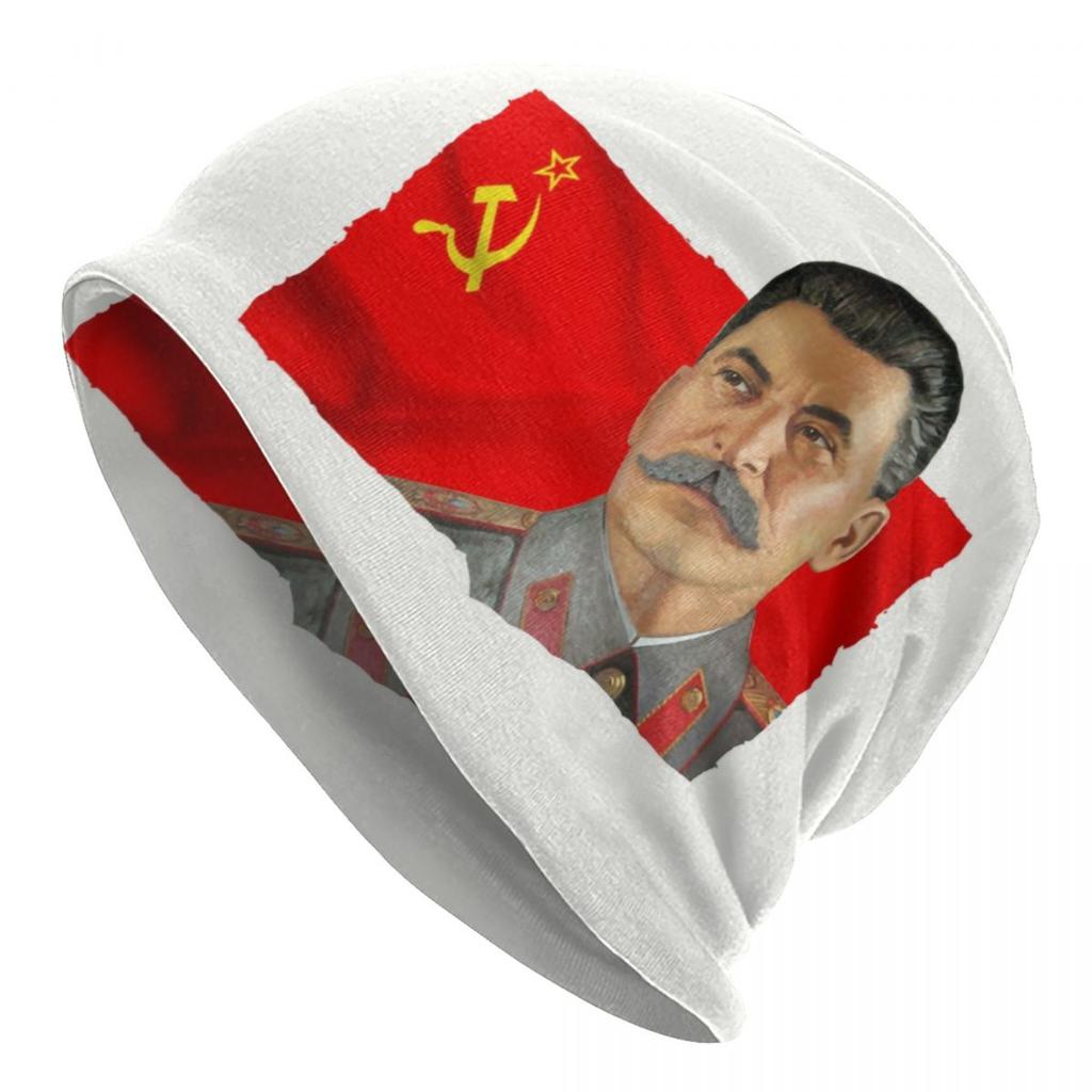 Allied Nations Joseph Stalin Skullies Beanies Caps  Unisex Winter Warm Knitted Hat Adult USSR Communist Russia Bonnet Hats