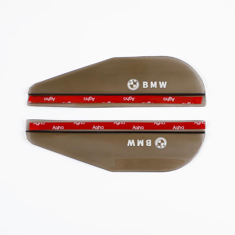 Car Side Rear View Mirror Rain Eyebrow Visor Rain Shield Shade Cover Sticker For BMW M Power E39 E46 Performance X1 X3 X5 X7