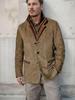 Spring/Autumn Men's Retro Patchwork Jacket - European/American Style Casual Lapel Coat
