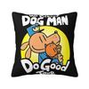 Dog Man Cat And Cute Man Square Pillowcase Cushion Cover Decorative Pillow Case Throw Pillow Cover for Home Bedroom Car
