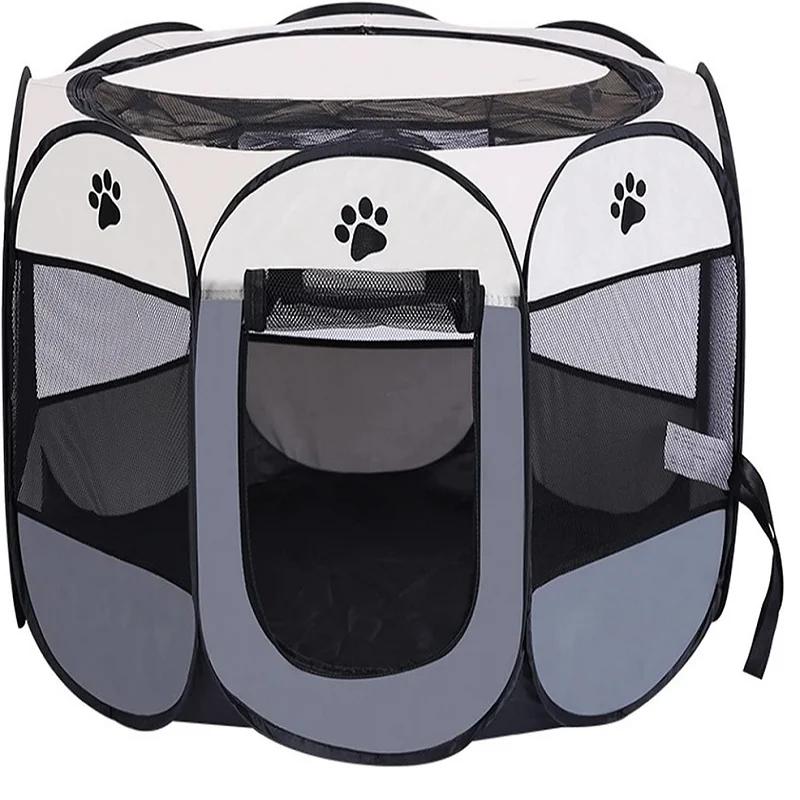 Oxford lightweight Puppy Pet Playpen for Medium Dogs Portable Cat Playpens Indoor Fence Foldable Doggie Play Pen Dog Fences