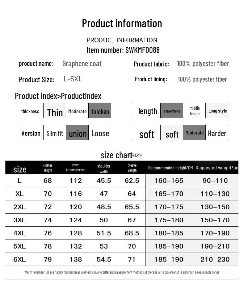 EASTERN CAMEL Men's Graphene Hooded Winter Workwear Padded Jacket