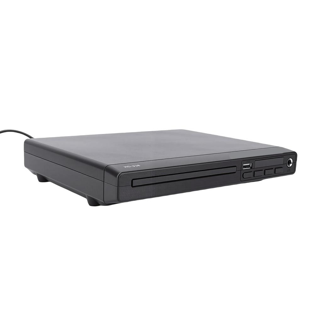 DVD Player HD Multimedia Interface 1080P Small Home Stereo CD Player for TV with USB 6.5mm MP3 Playback Remote Control