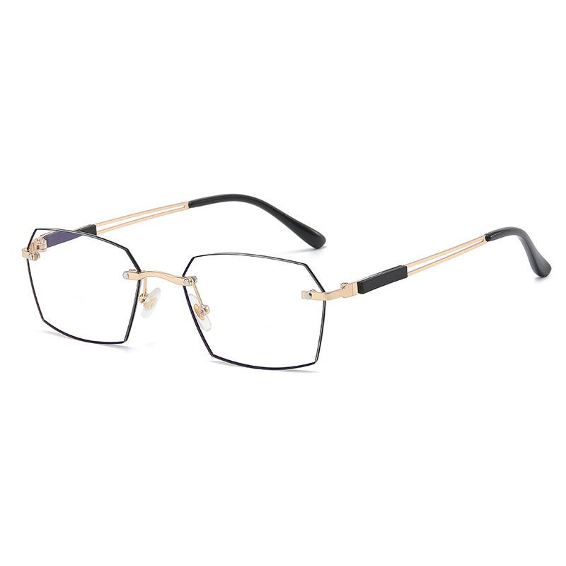Rimless Reading Glasses Women Anti-Blue Light Cut Edge Middle-Aged and Elderly Reading Glasses Fashion Reading Glasses