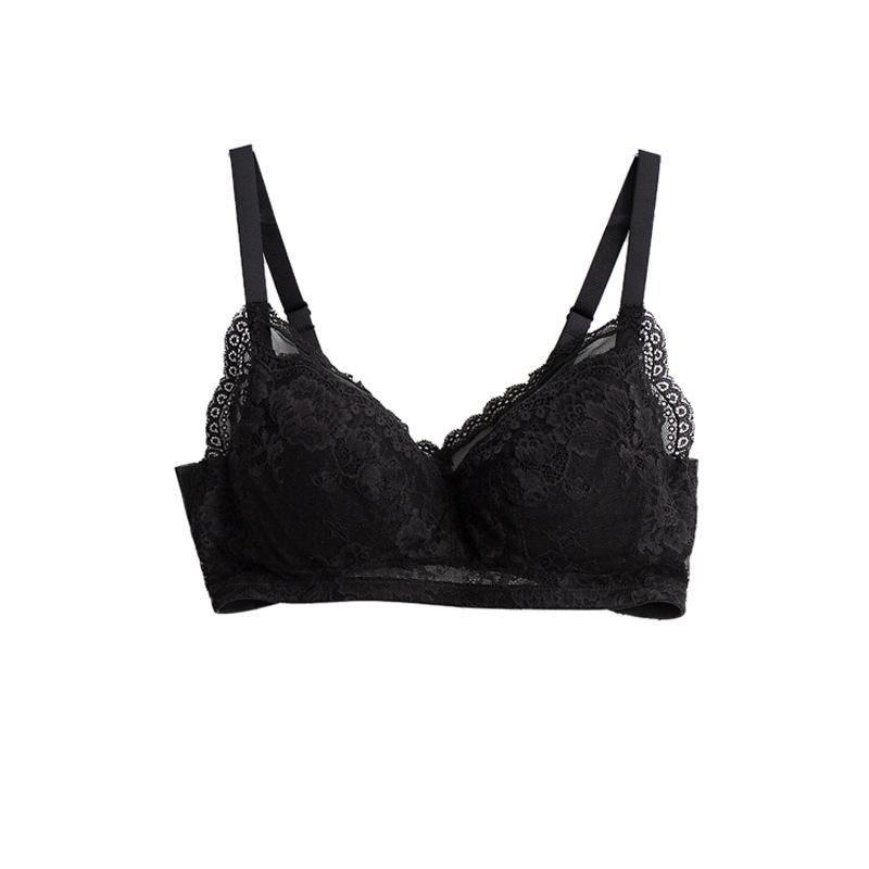 Silk Rimless Bra, Thin Mulberry Silk Underwear, Large Chest, Small Bra, Large Size, Large Chest Side Closure Adjustment