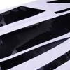 8pcs/set Glossy Black Car Front Upper Bumper Grille Molding Trim Protector Sticker Fit For Honda Civic 2016 2017 2018