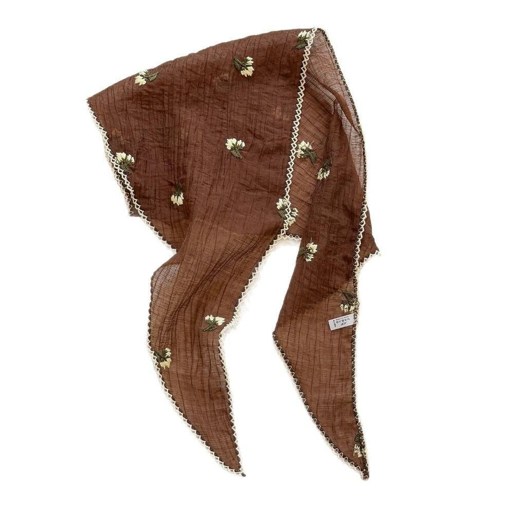 Wraps Lace Triangle Scarf Embroidery Lace Headband Embroidered Flower Scarves  Clothes Decoration