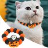2pcs Funny Halloween Pet Collar Fashionable Cat Neck Scarf Comfortable Pet Necklace  Small Dogs