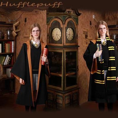 Hot Selling Magic Wizard Costume Cosplay Robe Performance Costume School Uniform Cape Cloak Women Adult Children Halloween Christmas Carnival Party