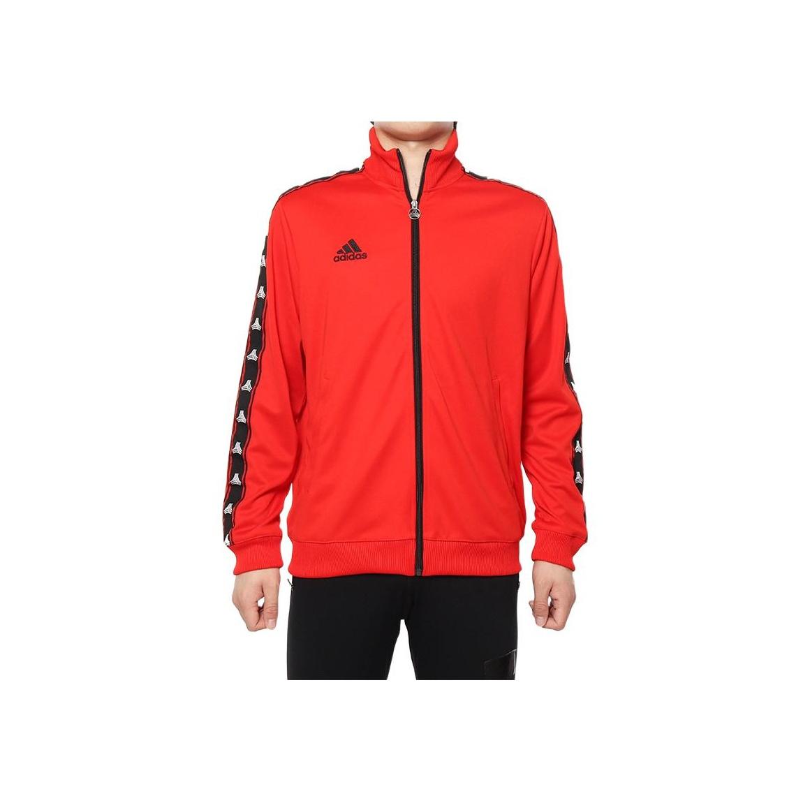 

Adidas Tan Club H Sports Lifestyle Logo Letter Stand Collar Breathable Long Sleeve Jacket Men Jacket Red DW9361 L