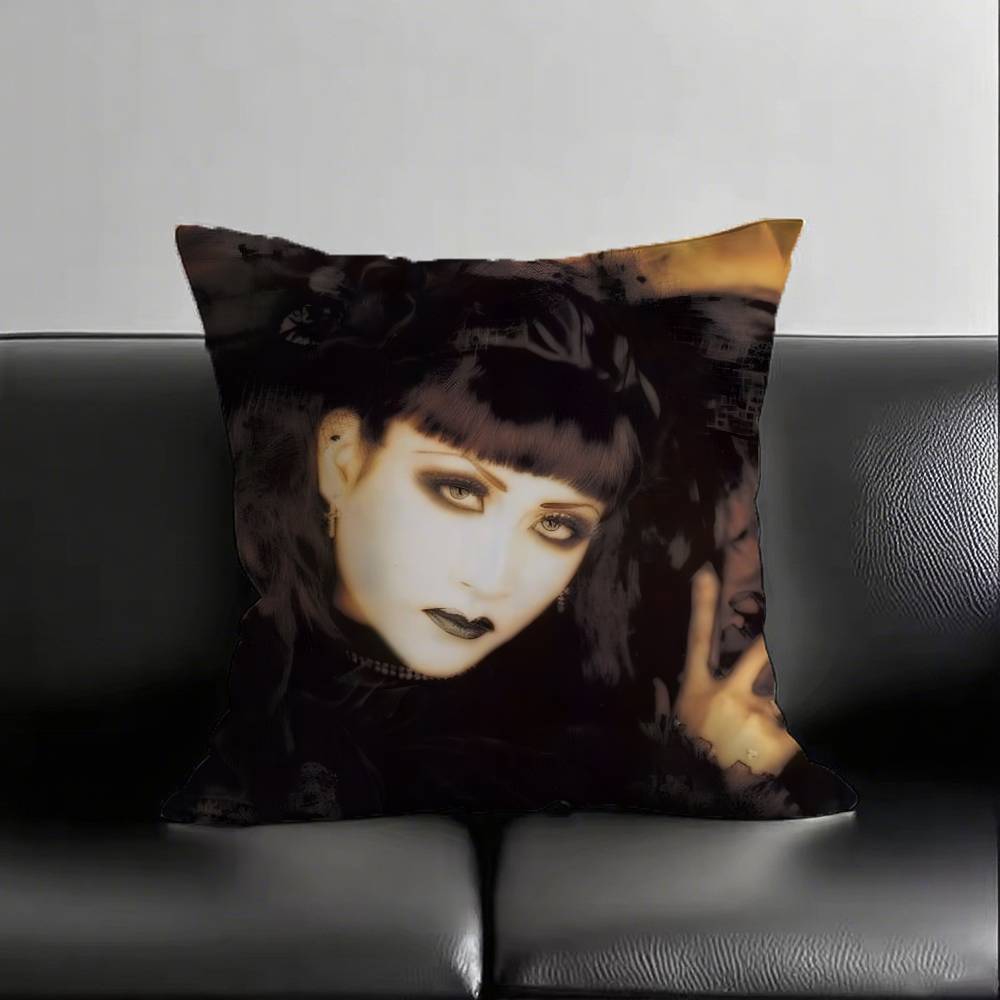 1 szt. Poszewka na poduszkę Rock Band Malice Mizer Moda Kwadratowa Poszewka Sypialnia Sofa Pokój Wystrój Wypoczynek