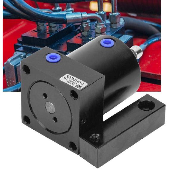 SRC40 Swing Clamp Cylinder 90 Degrees Large Rotary Actuator Pneumatic Clamping Cylinder (SRC40X90L) Pneumatic Actuator Hydraulic Hose Clamp Irwin