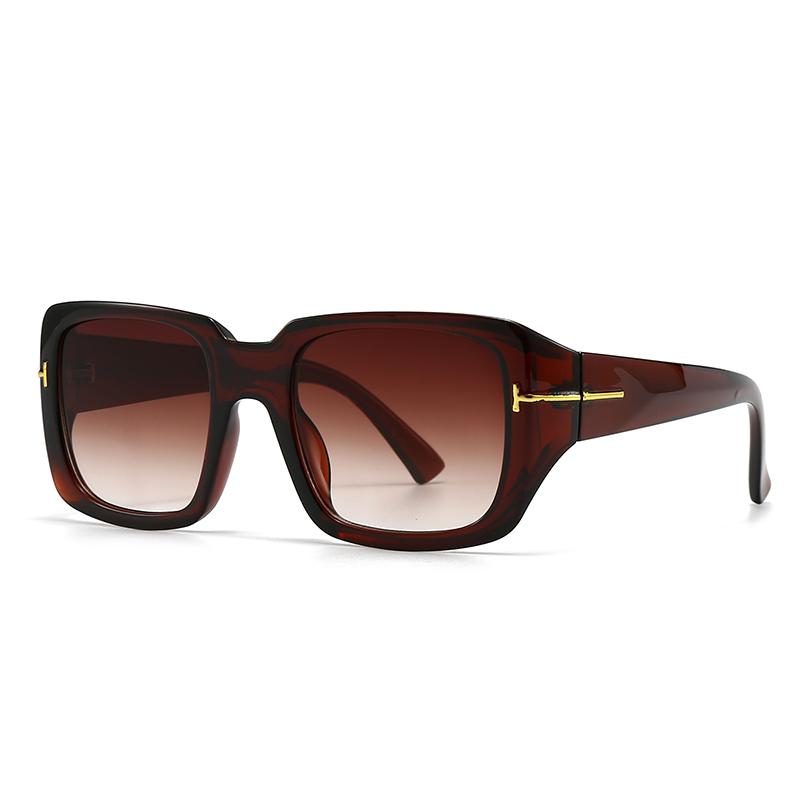 Foreign Trade Cross-Border Popular Modern Sunglasses European and American Street Photography Ins Popular Model Square Sunglasses