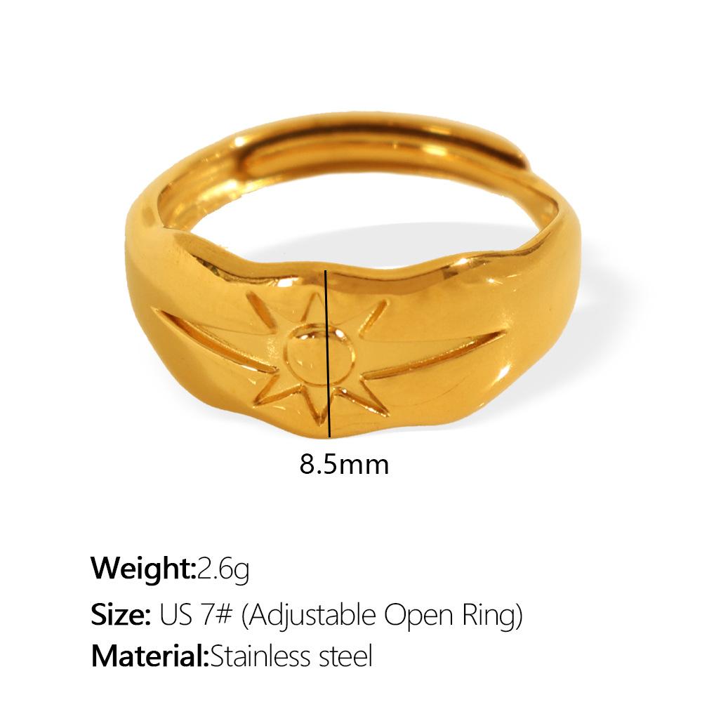Minimalist style ring Personality ring Niche geometric line Index finger ring