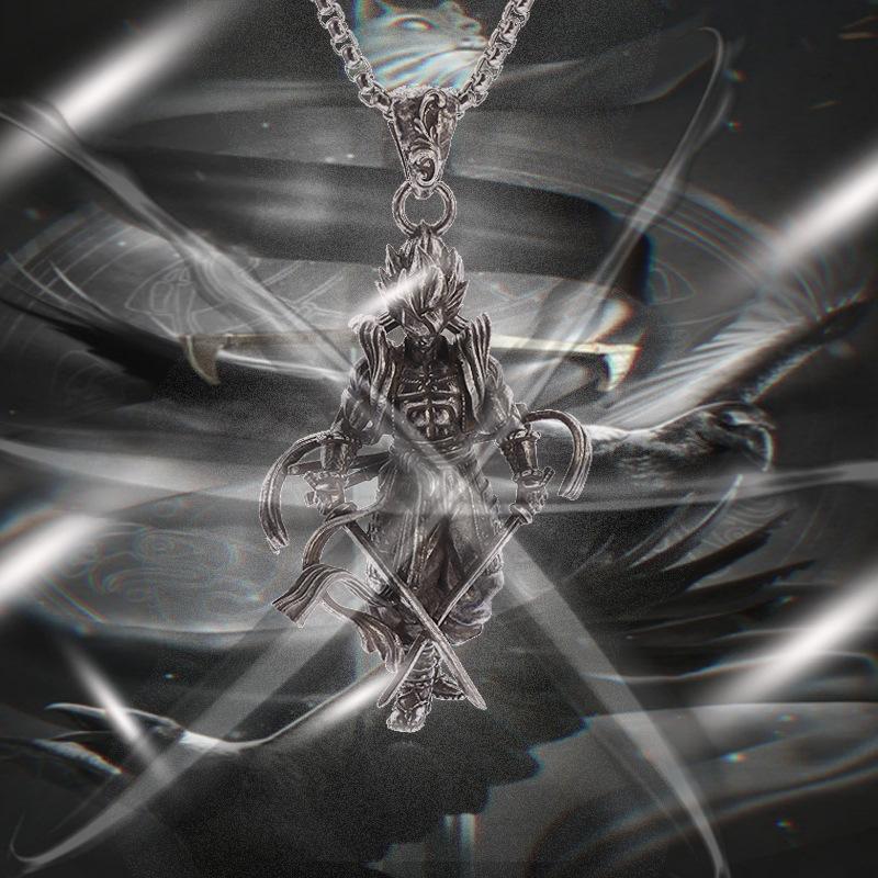 Halloween Necklace, Retro Alloy Jewelry, High-end Color Retention, Personalized Pendant Pendant.