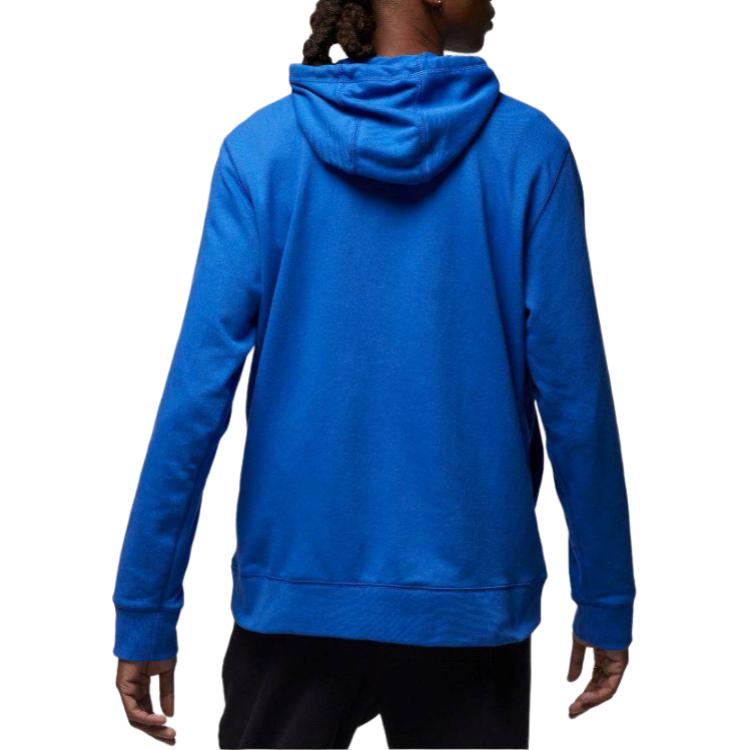Jordan Logo Hooded Long Sleeve Sweatshirt Men tops Blue CV8437-493
