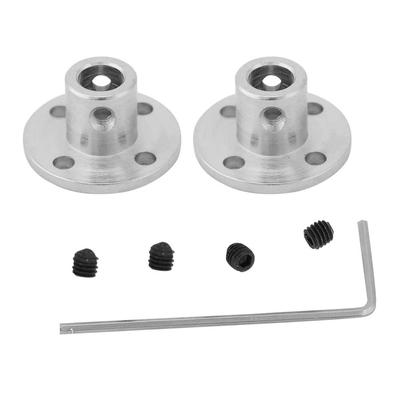 2 pezzi Accoppiamento Rigido a Flangia M3 Connettore Accoppiatore Albero Motore ID 6mm OD 10mm