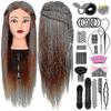 Frcolor Schaufensterkopf Set Mit Friseursalon Trainingskopf Ständer Set Haartrainingsmodell Friseure Kostenlose Tischklemme Und Flechtset Salon Styling Beaut