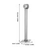 2026 Best!! Durable Ceiling Mount Bracket For Shower Curtain Rods Closet 9.90X3.30X2.36IN Robust Construction 2Pcs