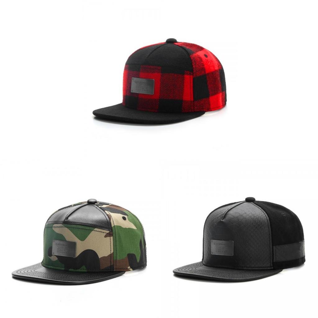 Leather Metal Badge Baseball Cap With Adjustable Fit For Casual Men And Women