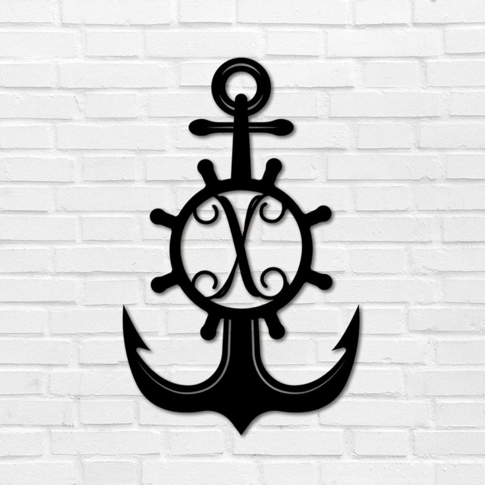 Custom Iron Letter Metal Wall Art Monogram Address Sign Retro Plaque Garage Patio Backyard Garden Decoration 12 Inch