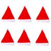 Soft Plush Santa Hats Classical Design Christmas Cap For Adult Kids Indoor Outdoor Holiday Party Gathering Headpiece