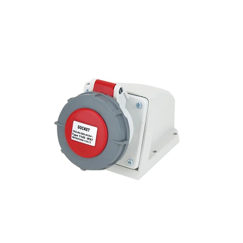 Průmyslový konektor Samec Zástrčka 3P/4P/5Pin Elektrický konektor 16A 32A IP67 Vodotěsná nástěnná zásuvka 220V 380V