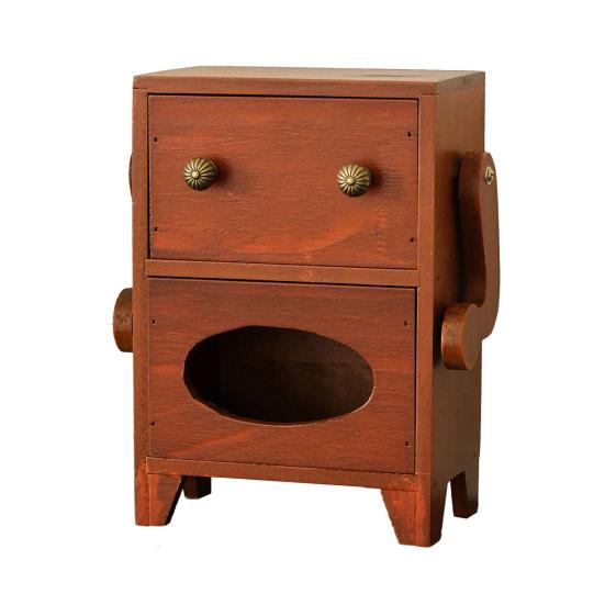 Мини-шкафчик для хранения в форме робота Деревянная шкатулка для украшений Ящик и держатель для салфеток Настольный органайзер для украшений Косметики Туалетного столика Общежития Спальни Horizontal красный 2340₽