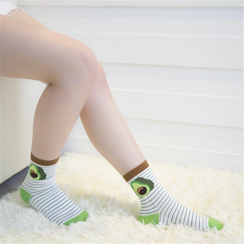 Moda desene animate ciorapi fructe femei minunate bumbac Harajuku Calcetines Skateboard Chaussette Hip Hop