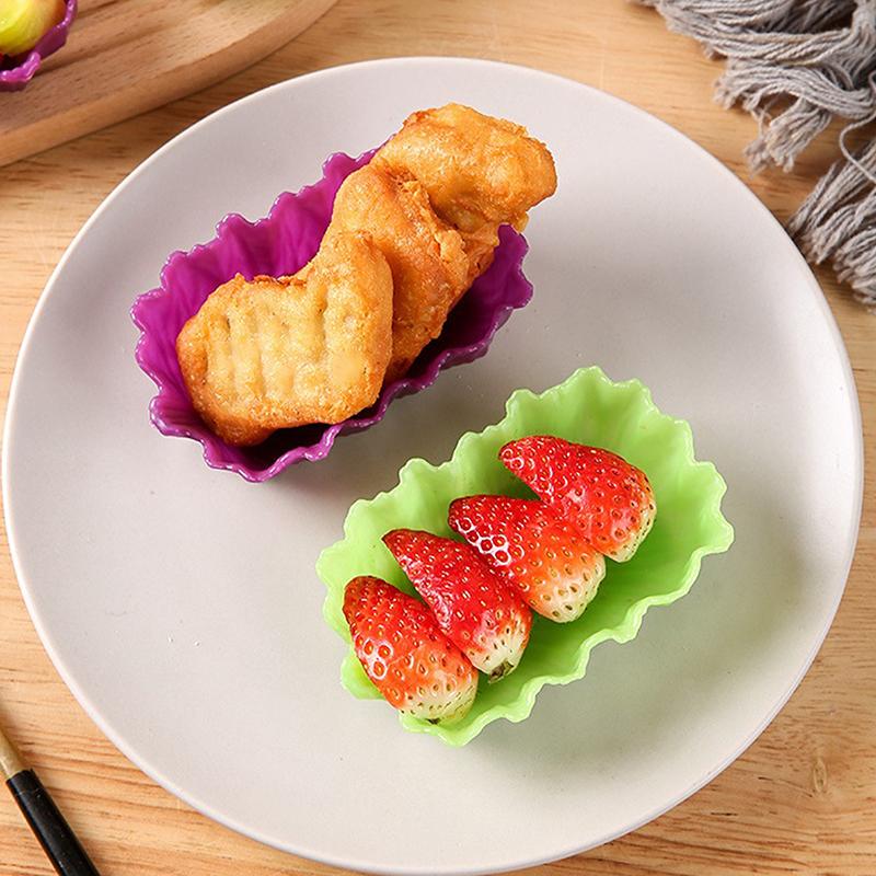 2/4 Pezzi Divisori per Pranzo Tazze Piatto Contenitori per Condimenti Insalata Resina Riutilizzabile Divisori per Bento Box per Bambini