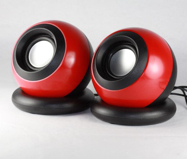 Jiteng JT015 Mini USB Lautsprecher E-06 - Kleiner Computerlautsprecher mit Magic Ball Design