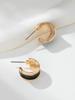 Elegant C-shaped Drip Oil Earrings - Trendy, Versatile, and Luxurious Daily Wear for Women