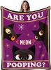 1PC Handdraw Cute Cats Pattern Throw Thin Blanket Gifts for Couch Bed Car Home Camping For Cute Animals Lovers All Season Use