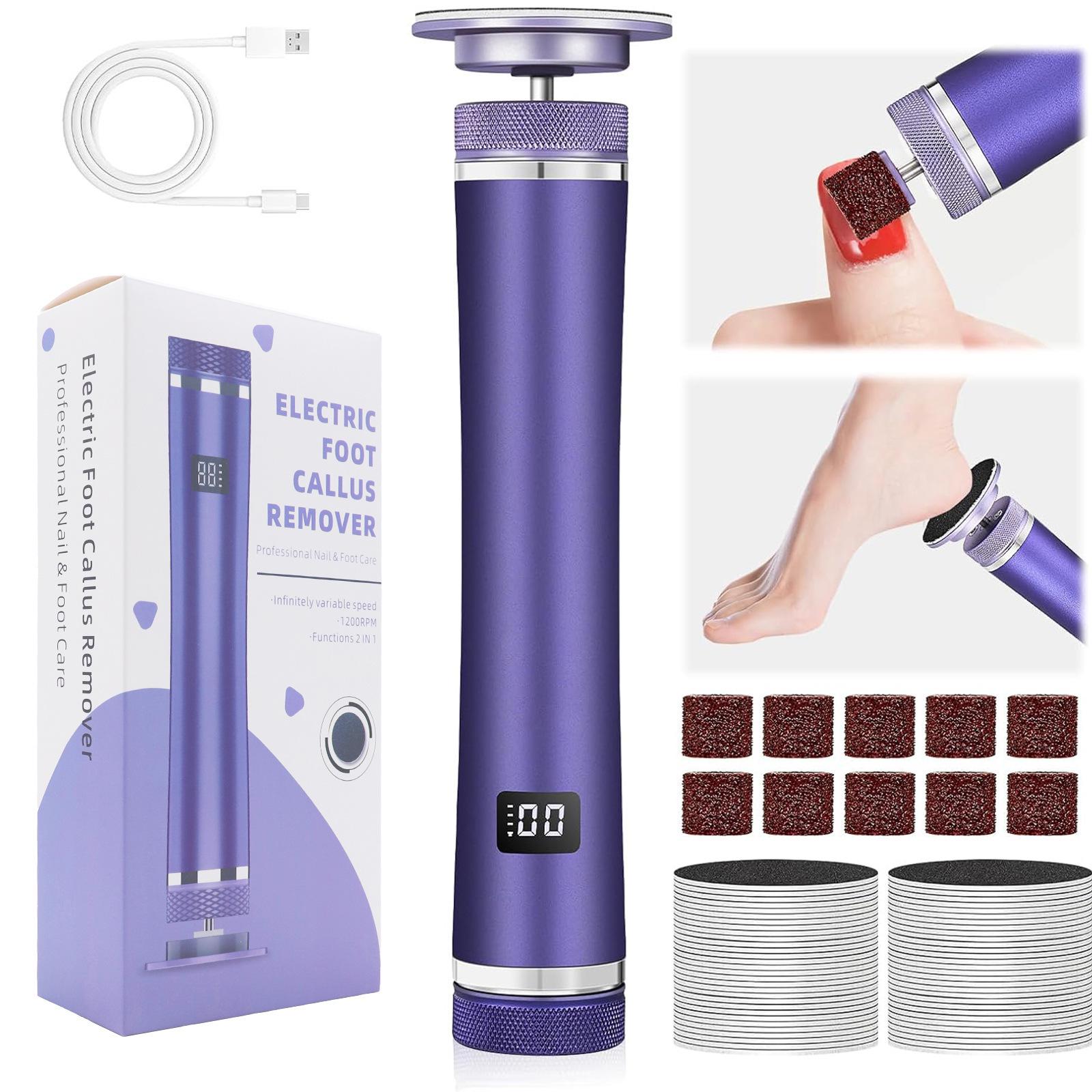 

Electric Foot Grinder with Alloy Glass Head for Callus and Dead Skin Removal