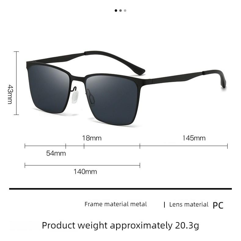 Men's sunglasses, new box ultra-light sunglasses, driving fishing anti-UV sunglasses.