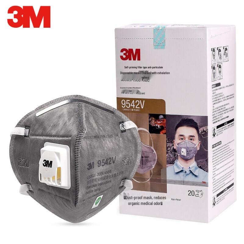 3M 9540V Series Foldable Valved Respirator Mask