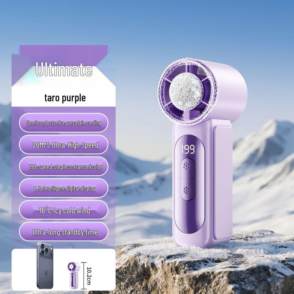 2026 Summer Mini Turbo Cooling Handheld Fan - Portable Outdoor Small Ice Pack Fan
