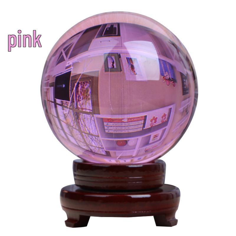 Creative Multi-Colored Crystal Ball Ornament for Living Room Desk Decoration