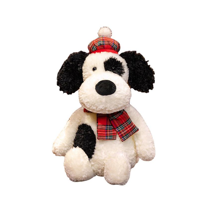 Scarf Dalmatian Dog Plush Toy Cute Cartoon Dog Doll Kids Decoration Birthday