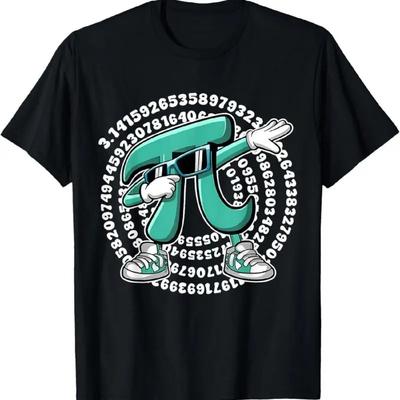 Funny Pi Symbol Dabbing Boys Youth Math Teacher Pi Day T Shirt