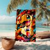 proof beach towel with Pokémon pattern - soft,absorbent,quick-drying,machine washable - perfect for swimming,camping,bathing