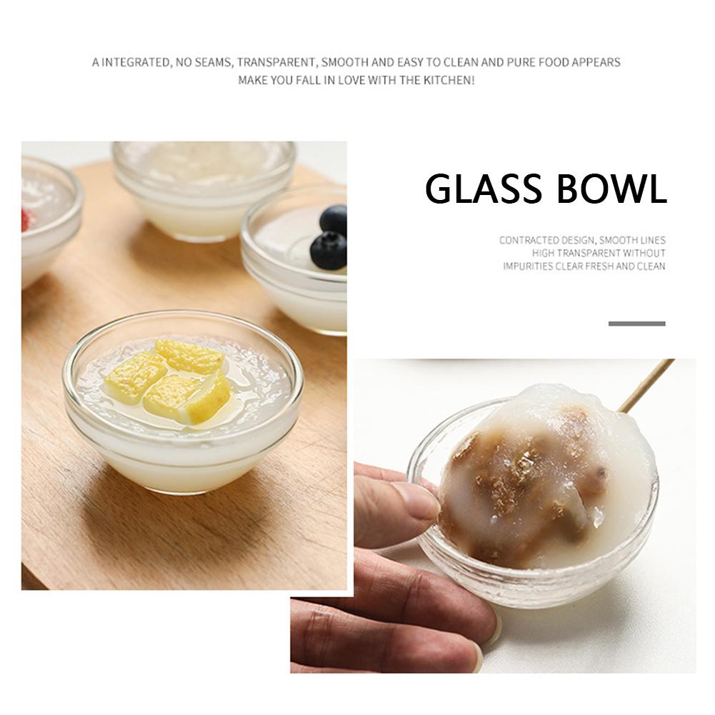 Clear Glass Ramekins Custard Bowls Mini Glass Dipping Sauce Cups Pinch Bowl Little Kitchen Condiment Ingredient Prep Salad
